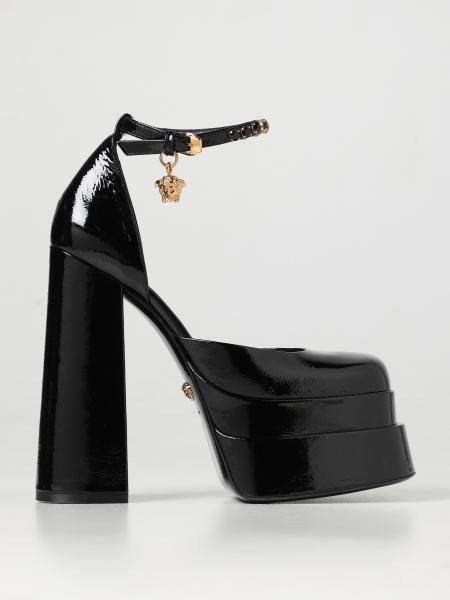 versace scarpe donna nere|Women's Designer and High.